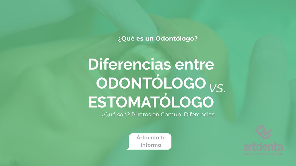 Banner Estomatología vs Odontología | Clínica Dental Artdenta Valencia