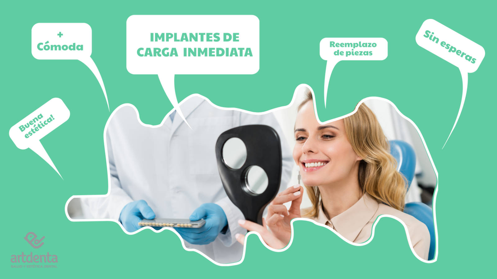 Banner Implantes Dentales Carga Inmediata | Clínica Dental Artdenta en Valencia